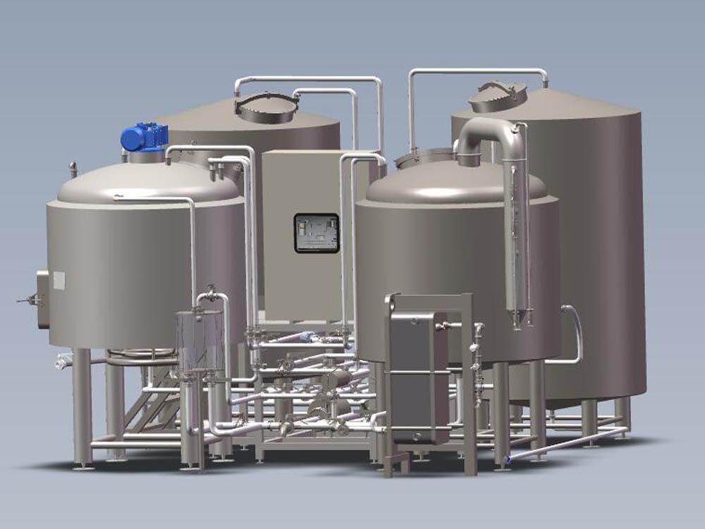 <b>10HL steam 2 vessel brewery equipment in Portugal</b>
